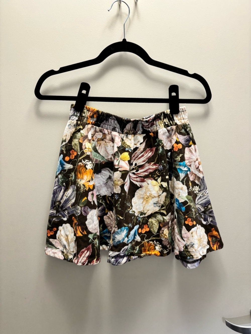 Molo Brown Floral-Print Mini Skirt